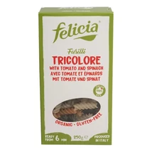 Felicia Bio rizs fusilli trikolor gluténmentes tészta 250 g Felicia Bio rizs fusilli trikolor gluténmentes tészta 250 g