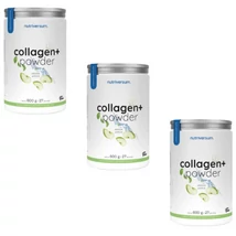 Nutriversum Collagen+ Powder 3x600 g zöld alma kollagén italpor