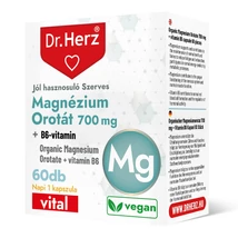 Dr. Herz Magnézium Orotát 700 mg + B6-vitamin 60 db kapsz Dr. Herz Magnézium Orotát 700 mg + B6-vitamin 60 db kapsz
