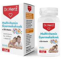 DR Herz Multivitamin Gyerekeknek+D3 60db rágótabletta