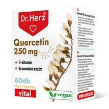 DR Herz Quercetin 250 mg + C-vitamin + Bromelain enzim 60 db kapszula