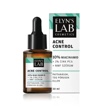 Elyn's Lab Cosmetics Acne Control 10% Niacinamid + 1% Cink PCA + NMF szérum zsíros, pattanásos bőrre 30ml
