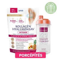 Interherb Kollagén&Hyaluronsav italpor INTENSE Ananász-Őszi 300g +ajándék Shaker