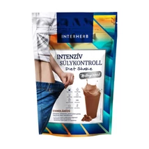 Interherb Intenzív SÚLYKONTROLL Csokoládéízű Diet Shake kollagénnel 528g