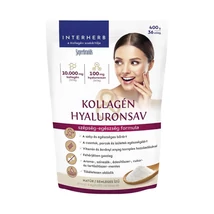 Interherb Kollagén&Hyaluronsav italpor Natúr 400g/36 adag