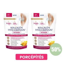 Interherb Kollagén&Hyaluronsav italpor INTENSE Narancs-Citrus ízű 2X300g