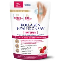 Interherb Kollagén&Hyaluronsav italpor INTENSE Eperkrém ízű 2X300g