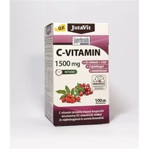 JutaVit C-vitamin 1500mg retard + csipkebogyó + acerola kivonat + D3 + Cink - 100 tabeltta JutaVit C-vitamin 1500mg retard + csipkebogyó + acerola kivonat + D3 + Cink - 100 tabeltta