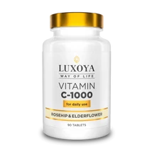 Luxoya C-1000 Vitamin Rosehip & Elderflower - 90 tablets