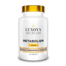 Luxoya Metabolism with Ginger & Cinnamon & Curcumin - 60 tablets