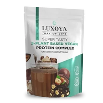 Luxoya Super Tasty 5-plant based VEGAN Protein Complex 450g DOY - Chocolate-Hazelnut flavour Luxoya Super Tasty 5-plant based VEGAN Protein Complex 450g DOY - Chocolate-Hazelnut flavour