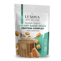 Luxoya Super Tasty 5-plant based VEGAN Protein Complex 450g DOY - Salted caramel flavor Luxoya Super Tasty 5-plant based VEGAN Protein Complex 450g DOY - Salted caramel flavor
