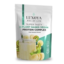 Luxoya Super Tasty 5-plant based VEGAN Protein Complex 450g DOY - Kiwi-Banana flavour