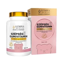Luxoya SZÉPSÉG GUMIVITAMIN – BIOTINNAL, KOLLAGÉNNEL ÉS ARANYKÖLES KIVONATTAL 60 db