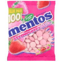 Mentos zacskós cukorka eperízesítésű válogatás 150 g