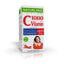 Naturland Prémium 1000 mg C-vitamin kapszula paprikával 40x
