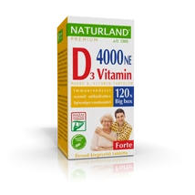 Naturland Prémium D-vitamin Forte tabletta 120x