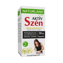 Naturland Aktív szén kapszula 200 mg + édeskömény 30x