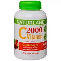 Naturland 2000 mg C-vitamin + csipkebogyó tabletta 40x