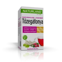 Naturland Prémium Tőzegáfonya-Feketeáfonyalevél-Cickafarkfű teakeverék 20x1,2 g