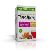 Naturland Prémium Tőzegáfonya-Gyömbér-Narancshéj gyümölcstea 20x2 g