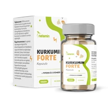 Netamin Kurkumin Forte kapszula piperinnel és gyömbérrel 60x