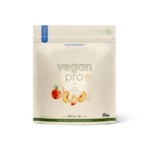 Nutriversum Pure Vegan Pro vegán fehérjepor 500g barack-joghurt Nutriversum Pure Vegan Pro vegán fehérjepor 500g barack-joghurt