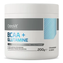 OstroVit BCAA + Glutamine 200 g erdei szamóca-áfonya