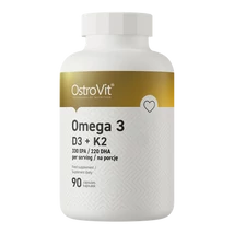 OstroVit Omega 3 D3+K2 90 kapsz