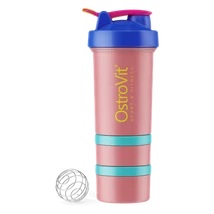 OstroVit Shaker Premium 450ml Miami Vibes Edition (blue-pink) OstroVit Shaker Premium 450ml Miami Vibes Edition (blue-pink)