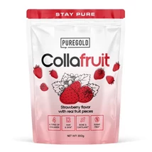 PureGold Collagen Marha és Hal kollagén gyümölcsdarabokkal 300g eper