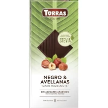 Torras Stevia Mogy étcsokoládé hozzáadott cukor nélkül, édesítőszer 125 g