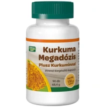 Kurkuma Megadózis Plusz - Kurkuminnal kapszula (90db) Kurkuma Megadózis Plusz - Kurkuminnal kapszula (90db)