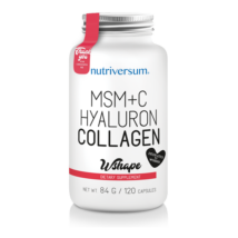Nutriversum WSHAPE Collagene+Hyaluron+MSM unflavoured 120 kapszula