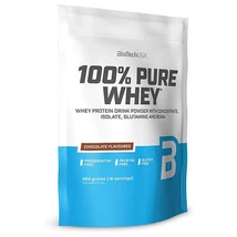 BioTechUSA 100% Pure Whey Tejsavó fehérjepor 454g Csokoládé BioTechUSA 100% Pure Whey Tejsavó fehérjepor 454g Csokoládé