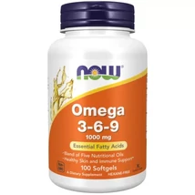 NOW OMEGA 3-6-9 1000mg 100 db softgel lágyzselatin kapszula
