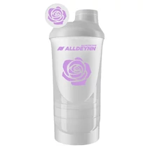 AllNutrition Alldeynn shaker 600ml+350ml fehér rózsás AllNutrition Alldeynn shaker 600ml+350ml fehér rózsás