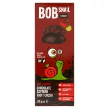 BOB SNAIL gyümölcs SNACK étcsokoládé alma-meggy 30g