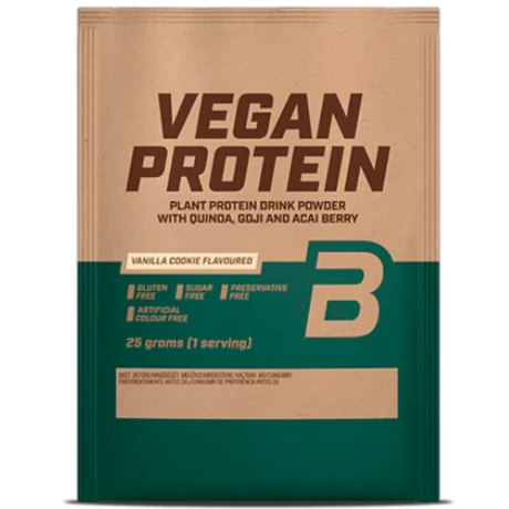 BiotechUSA Vegan Protein, fehérje vegánoknak 25g vaníliás sütemény