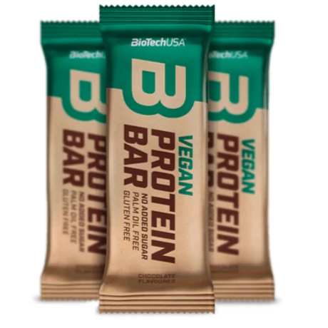 BioTechUSA Vegan Protein Bar fehérjeszelet 50g Csokoládé (Sz)