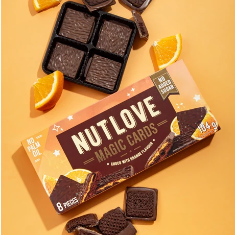 AllNutrition Nutlove Magic Cards 104g choco with orange flavour