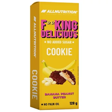 AllNutrition Fitking Delicious Cookies 128g banán-mogyoróvaj