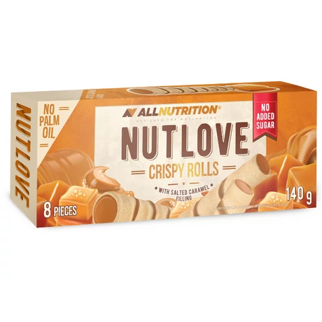 AllNutrition Nutlove Crispy Rolls 140g sós karamell