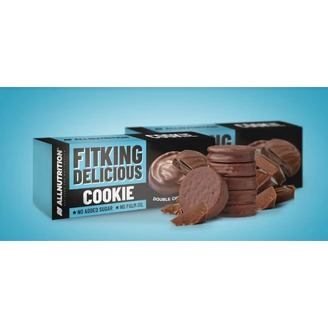 AllNutrition Fitking Delicious Cookies 128g dupla csoki