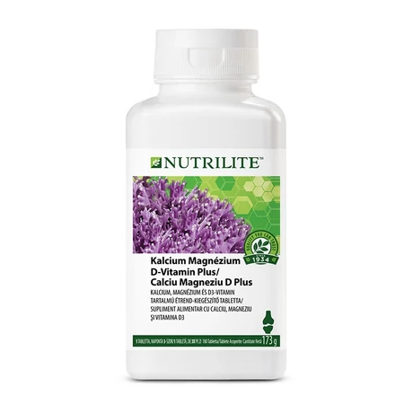Amway Kalcium- Magnézium D- vitamin Plus NUTRILITE™ 180 tabletta