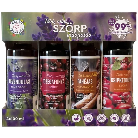 Bálint Cseppek Csemege Szörp válogatás Levendulás 4x100ml