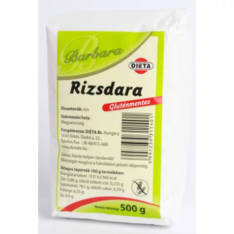 Barbara Rizsdara gluténmentes 500g