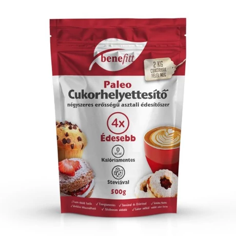 BENEFITT Paleo Cukorhelyettesítő 4x erősségű 500g
