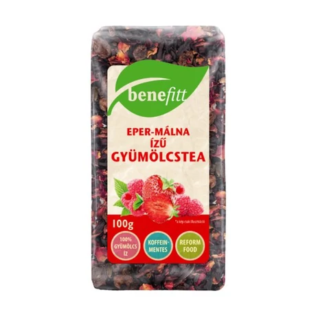 BENEFITT gyümölcstea, Eper-málna 100g