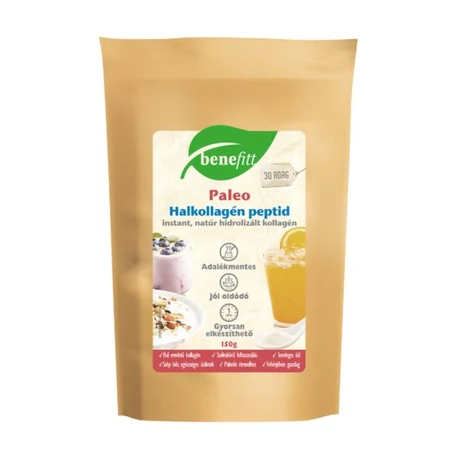 BENEFITT PALEO Kollagén peptid italpor, halkollagén, natúr 150g